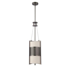 NUVO 60/4433 Diesel - 4 Light Round Pendant with Khaki Fabric Shade