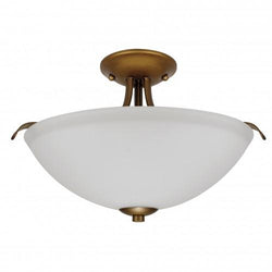 NUVO 60/5816 Dillard - 2 Light Semi Flush Fixture with White Glass