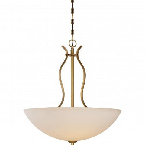 NUVO 60/5817 Dillard - 4 Light Pendant with White Glass