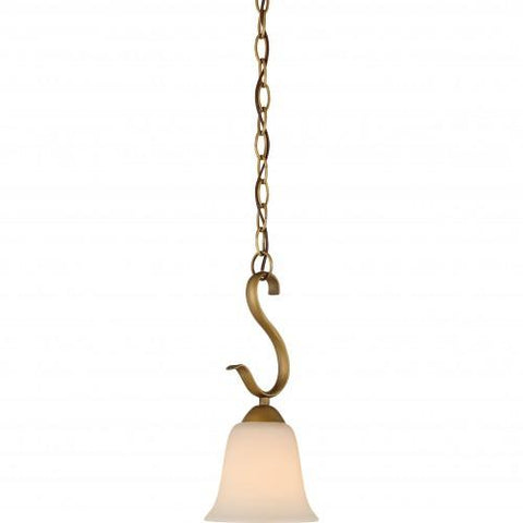 NUVO 60/5818 Dillard - 1 Light Mini Pendant with White Glass