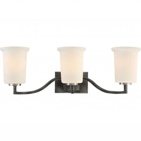 NUVO 60/6373 Chester - 3 Light Vanity Fixture - Iron Black Finish