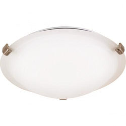 NUVO 62/1001 1 Light - LED Flush Fixture - Brushed Nickel Finish - Frosted Glass