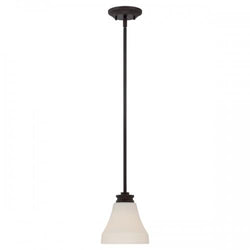 NUVO 62/432 Cody - 1 Light Mini Pendant with Satin White Glass - LED Omni Included