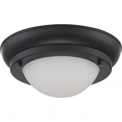 NUVO 62/512 Poke - Mini LED Flush Fixture with Satin White Glass