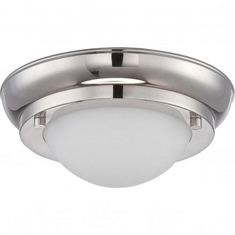 NUVO 62/513 Poke - Mini LED Flush Fixture with Satin White Glass