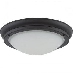 NUVO 62/515 Poke - Medium LED Flush Fixture with Satin White Glass