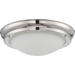 NUVO 62/519 Poke - Large LED Flush Fixture with Satin White Glass