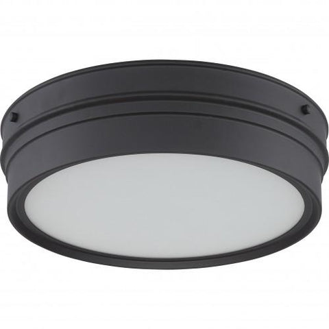 NUVO 62/522 Ben - LED Flush Fixture with Satin White Glass