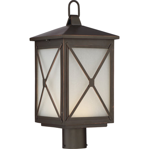 NUVO 62/815 Roxton Post Lantern; Umber Bay Finish