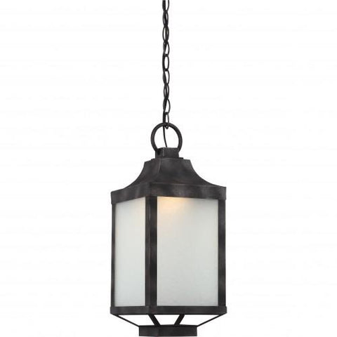 NUVO 62/834 Winthrop Hanging Lantern; Iron Black Finish