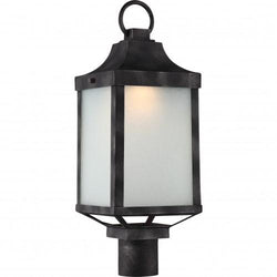 NUVO 62/835 Winthrop Post Lantern; Iron Black Finish