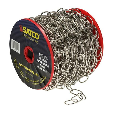 SATCO products 79/201 150'REEL NICKLE FIN 11 GA CHAI