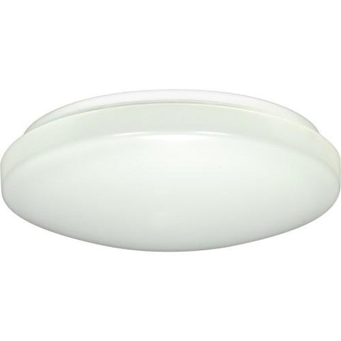 NUVO 62/546 11" Flush Mounted LED Light Fixture with Occupancy Sensor - White Finish