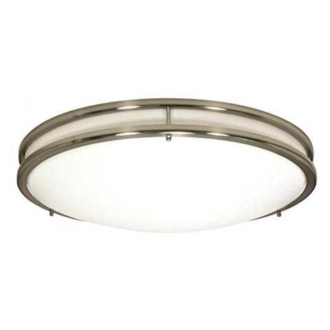 NUVO 62/1035 Glamour LED 10" Flush Mount Fixture - Brushed Nickel Finish - Lamps Included