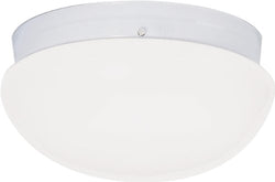 NUVO 60/404 2 Light CFL - 12" - Large White Mushroom - (2) 18W GU24 Lamps Included