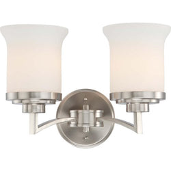 NUVO 60/4102 Harmony - 2 Light Vanity Fixture with Satin White Glass