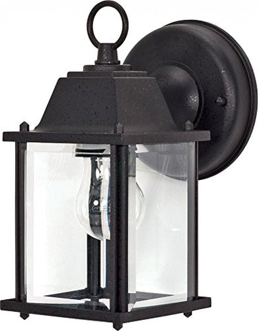 NUVO 60/638 1 Light - 9" - Wall Lantern - Cube Lantern with Clear Beveled Glass